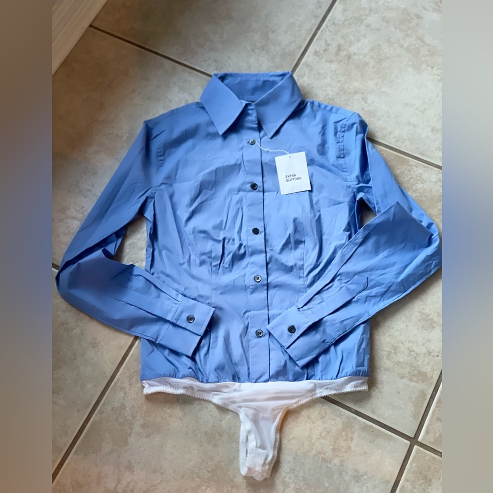 Brand new Victoria’s Secret Body Shirt  bodysuit with thong. Size XS